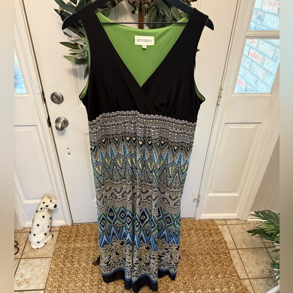 Studio 1 Mixed Print Sleeveless Maxi Dress 14